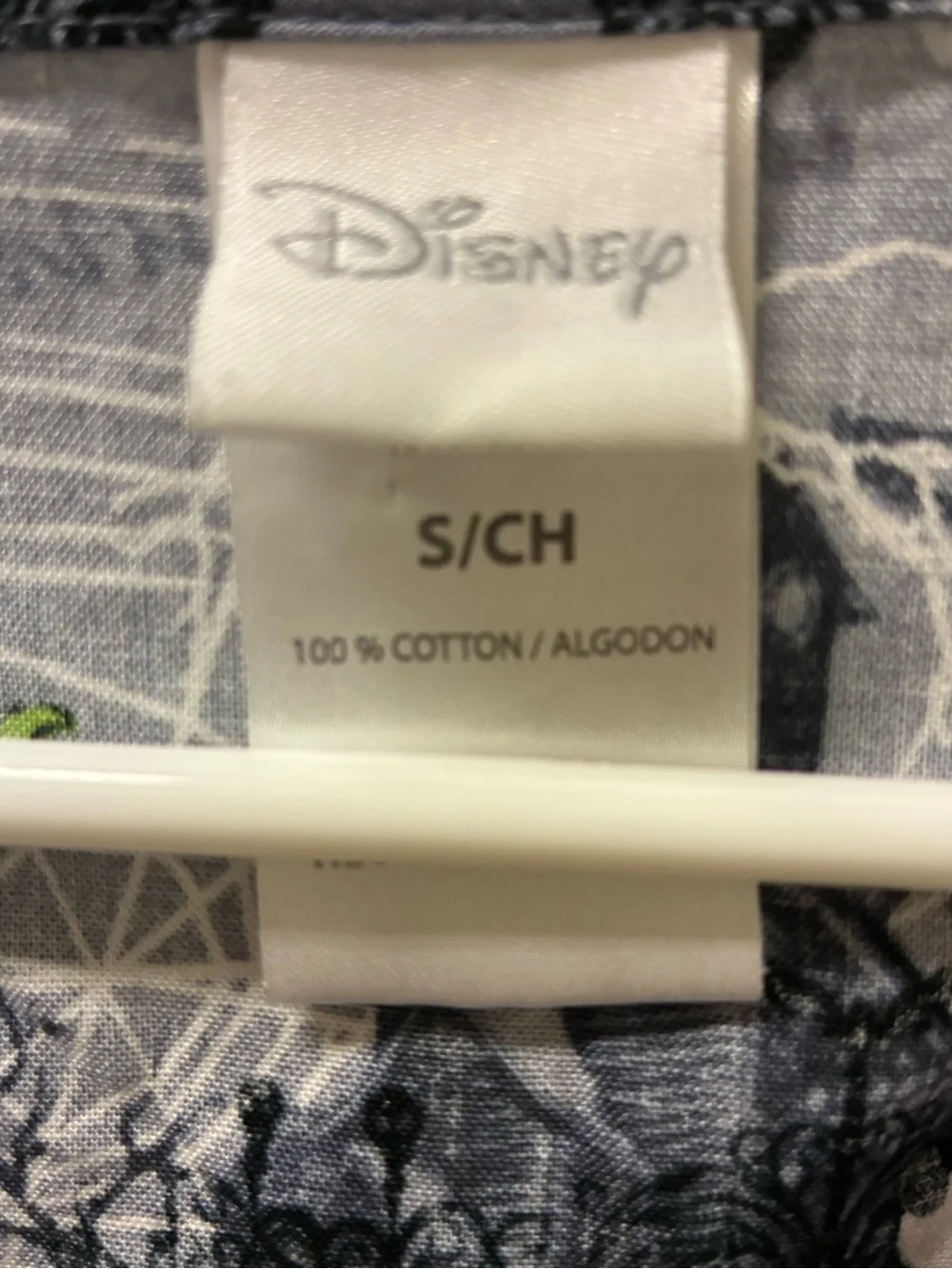 Disney Halloween Women’s  Top - Gray Mickey & Minnie Print Size S